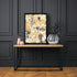 Elegant wall art with coral and abalone